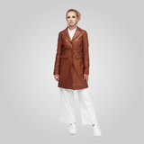 KELLY Three-Quarter Trench Blazer