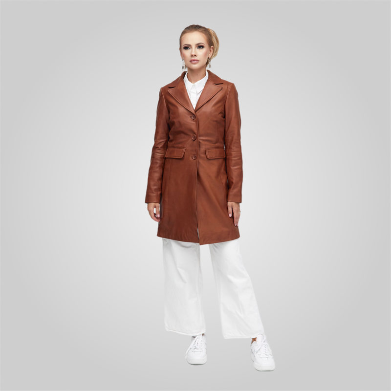 KELLY Three-Quarter Trench Blazer